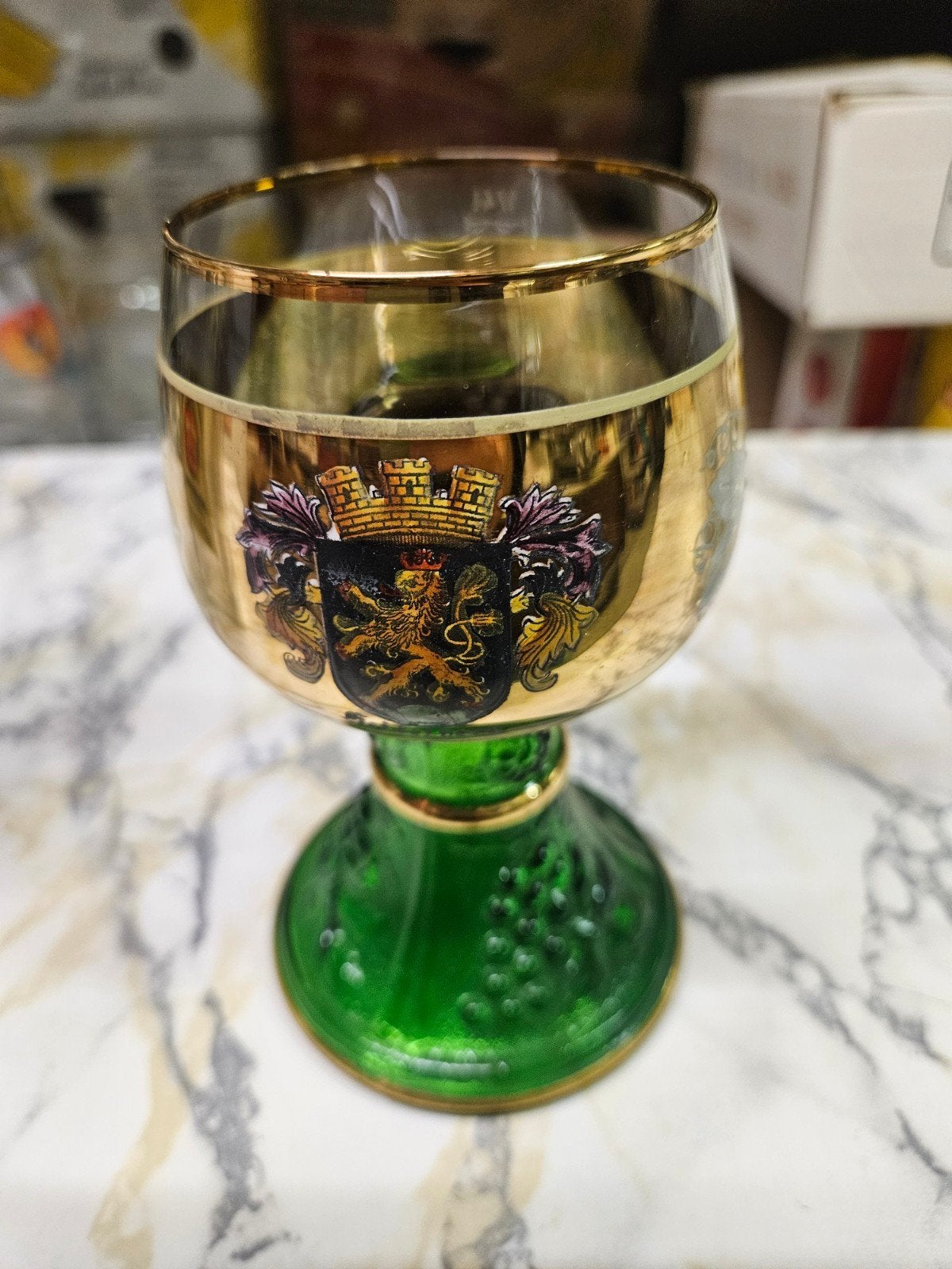 Duits römer-wijnglas, Ophalen, Zo goed als nieuw