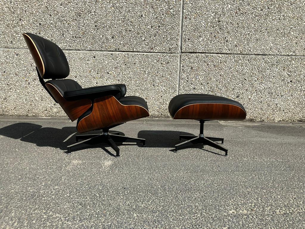 Herman Miller Eames lounge chair +ottoman Santos Palissander, Huis en Inrichting, Ophalen of Verzenden