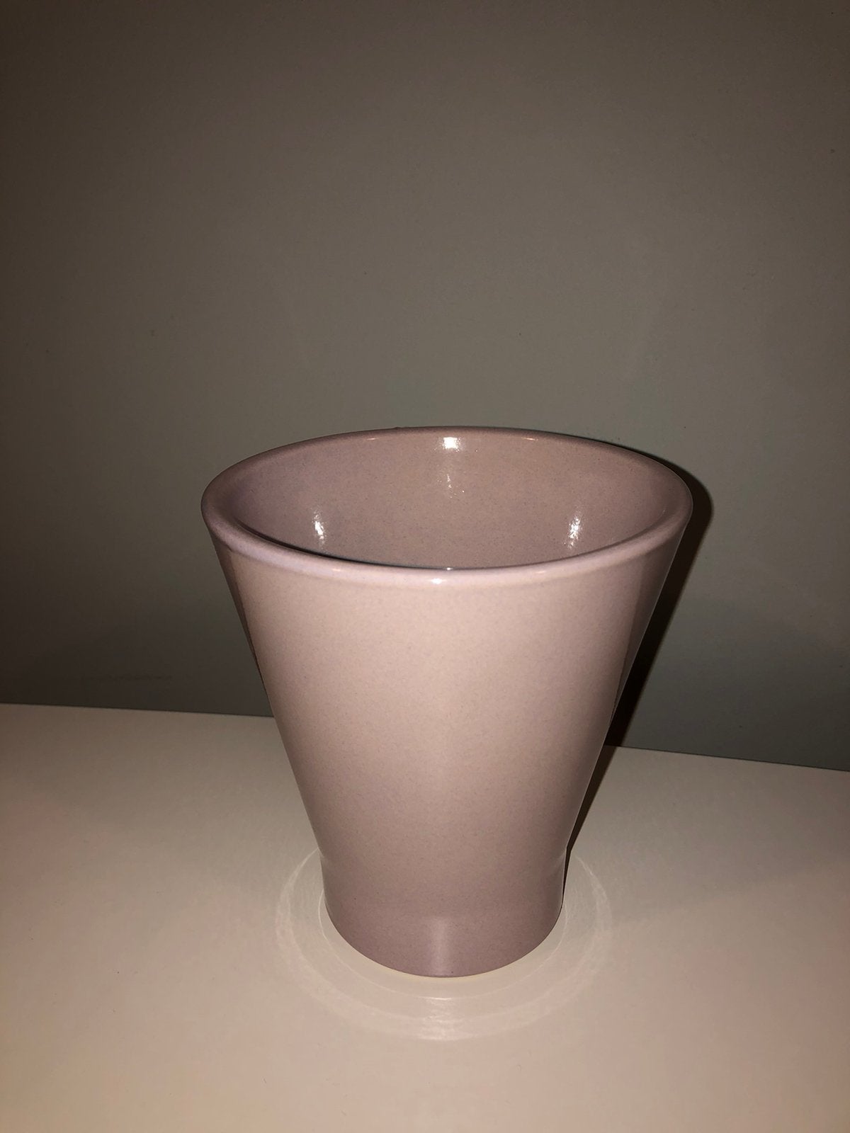 Beige/lichtroze bloempot, Tuin en Terras, Ophalen of Verzenden, Zo goed als nieuw