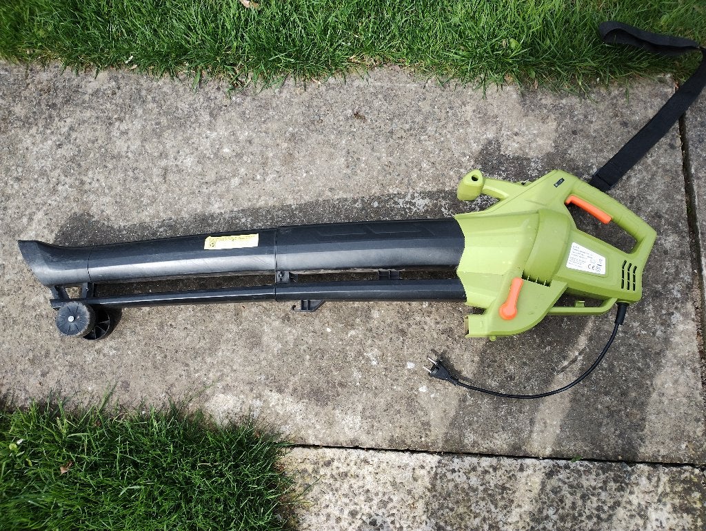 Bladblazer (zuiger) groen zie omschrijving, Tuin en Terras, Bladblazers, Ophalen, Gebruikt, Met zuigfunctie, Ruggedragen