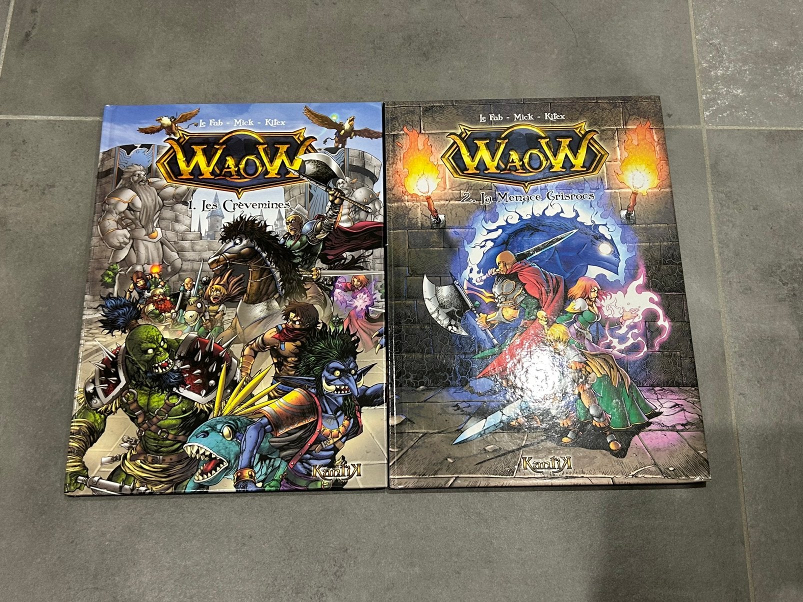 Waow 1 en 2 set van 2 stripboeken, Meerdere stripboeken, Ophalen, Zo goed als nieuw