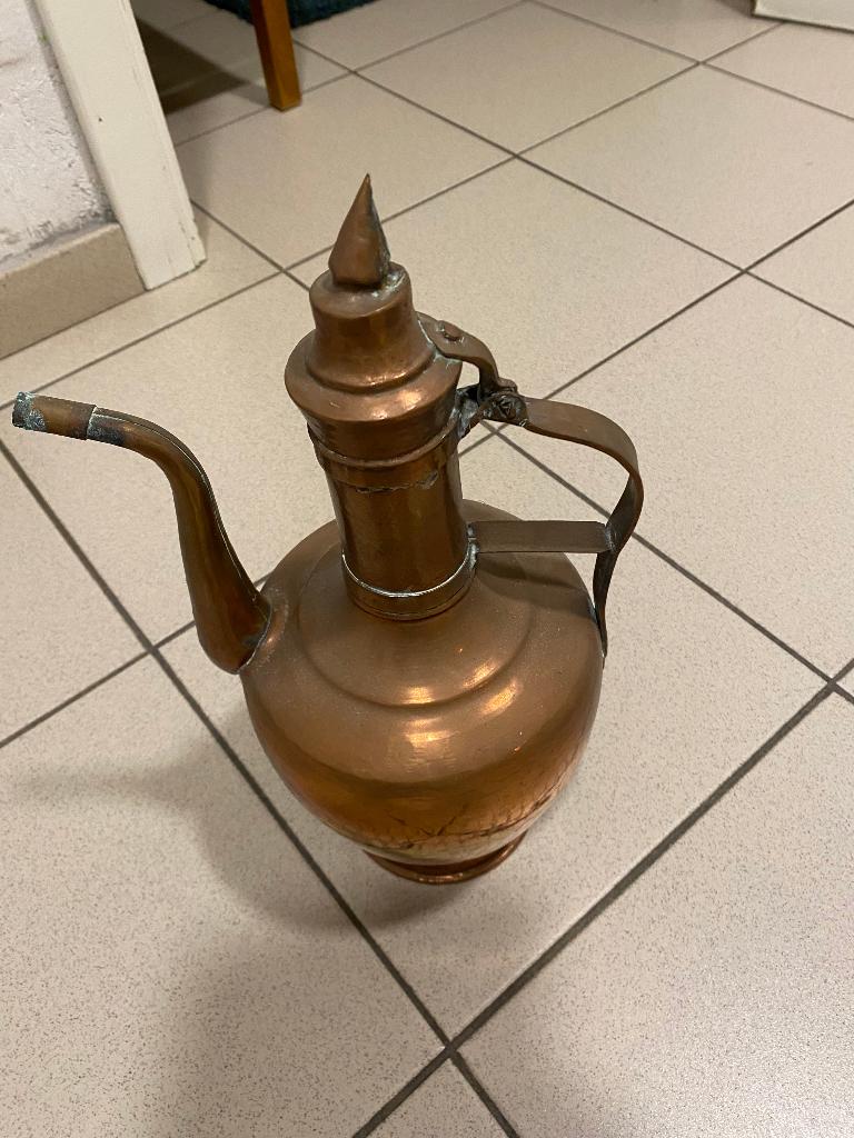 antieke koperen schenkkan, Antiek en Kunst, Antiek | Brons en Koper, Ophalen, Koper
