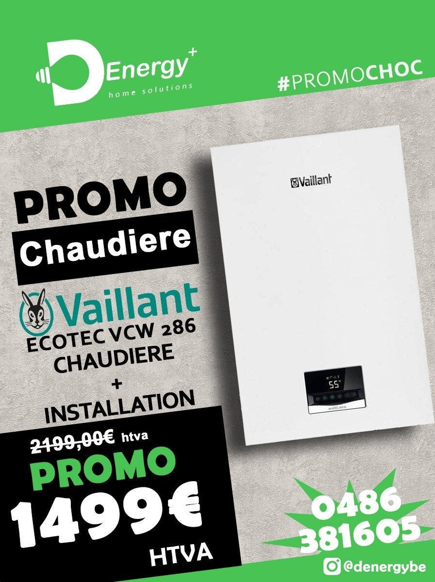 PROMO EXCEPTIONNELLE - CHAUDIÈRE VAILLANT + INSTALLATION, Bricolage & Construction, Moins de 60 cm, Enlèvement, Haut rendement (HR)