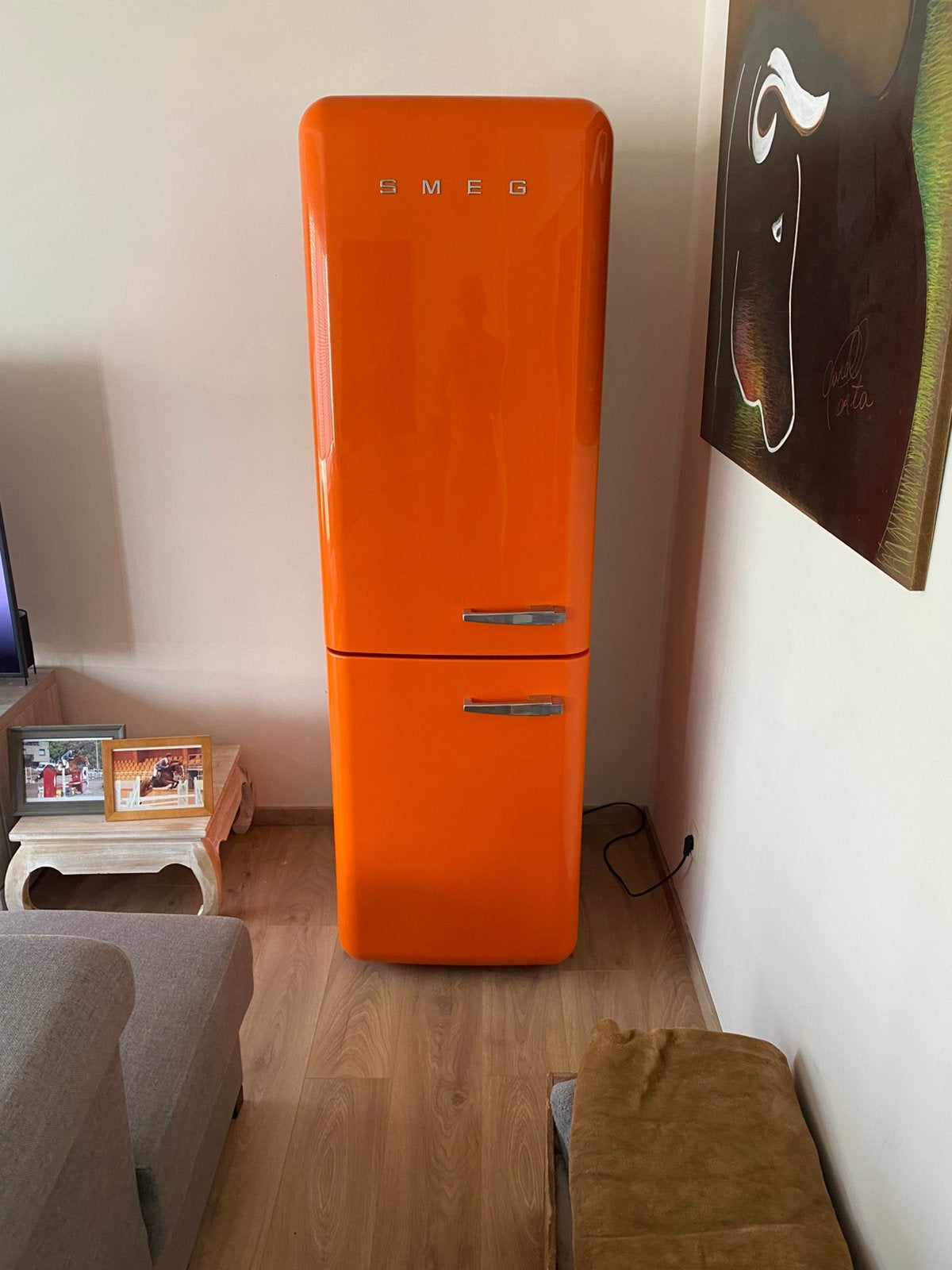 Smeg koelkast diepvries 2024, Ophalen, Zo goed als nieuw