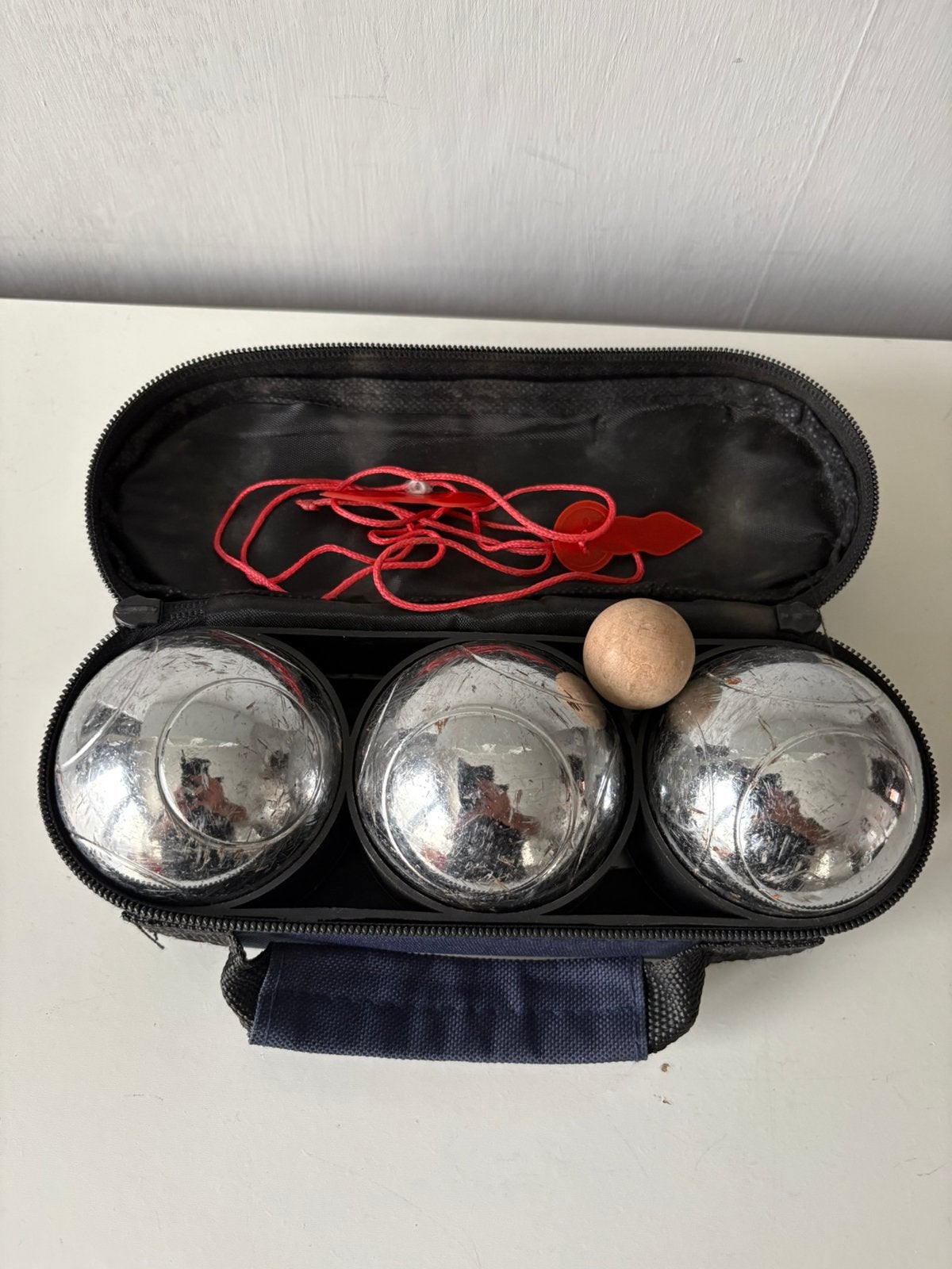3 petanqueballen, Sport en Fitness, Ophalen of Verzenden, Gebruikt