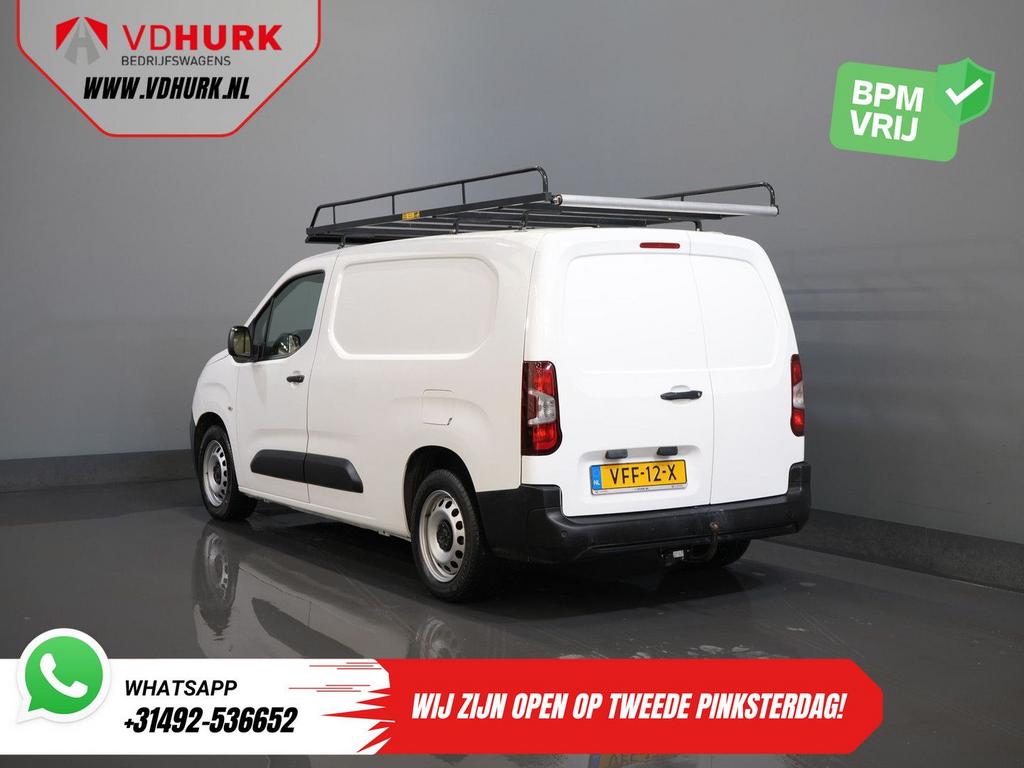 Peugeot Partner 1.5 HDI 130 pk Aut. L2 NL Auto/ 3Pers./ Carp, Auto's, Bestelwagens en Lichte vracht, Automaat, Parkeersensor, Wit