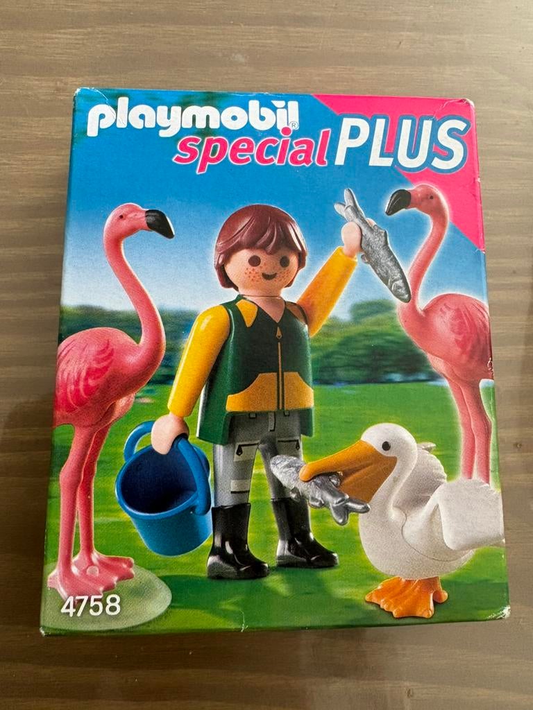 Playmobil verzorger met flamingo’s en pelikaan nieuw, Ophalen, Nieuw, Complete set