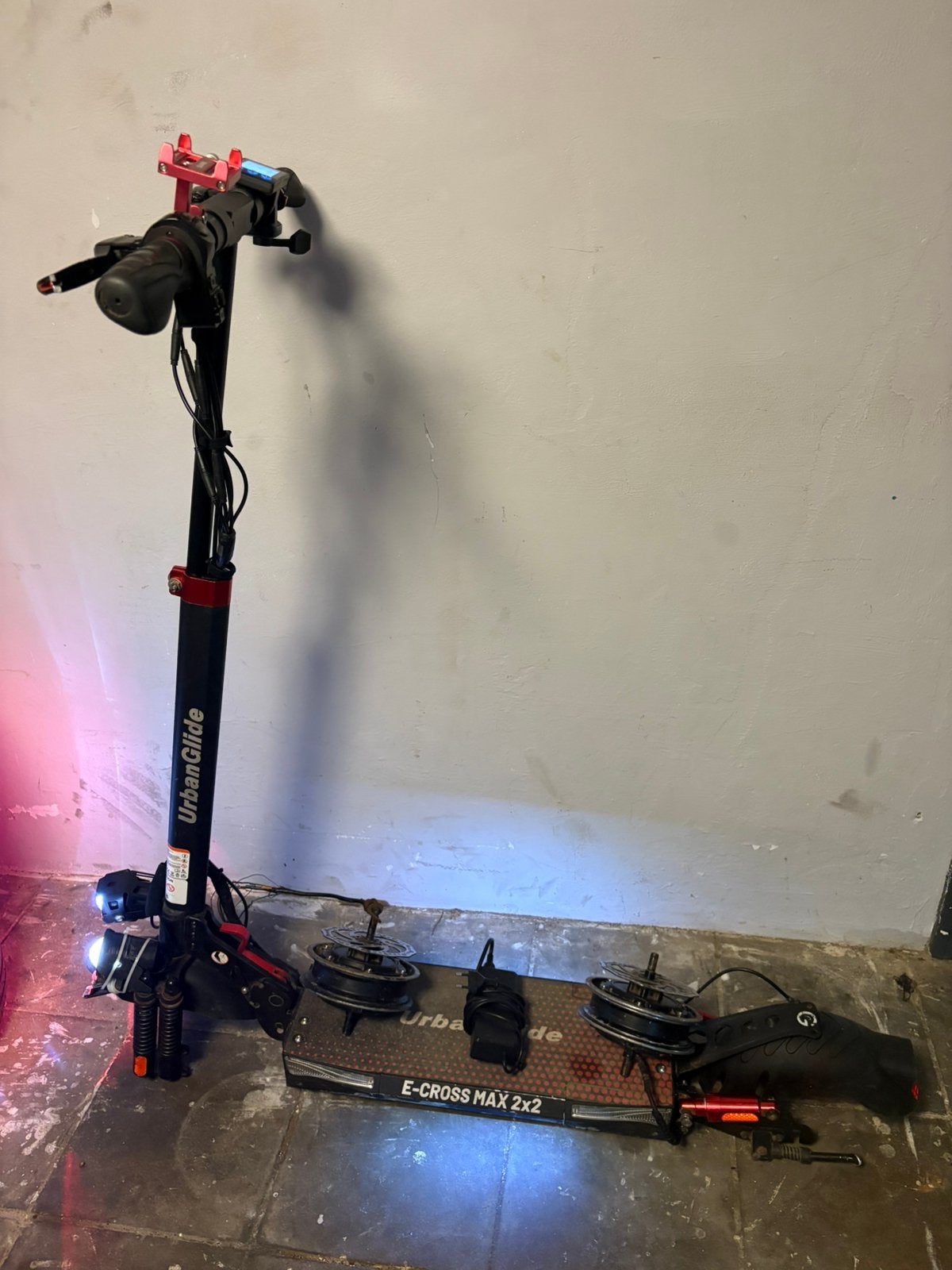 Trottinettes électrique urban glide e-cross max 2x2, Fietsen en Brommers, Ophalen, Zo goed als nieuw