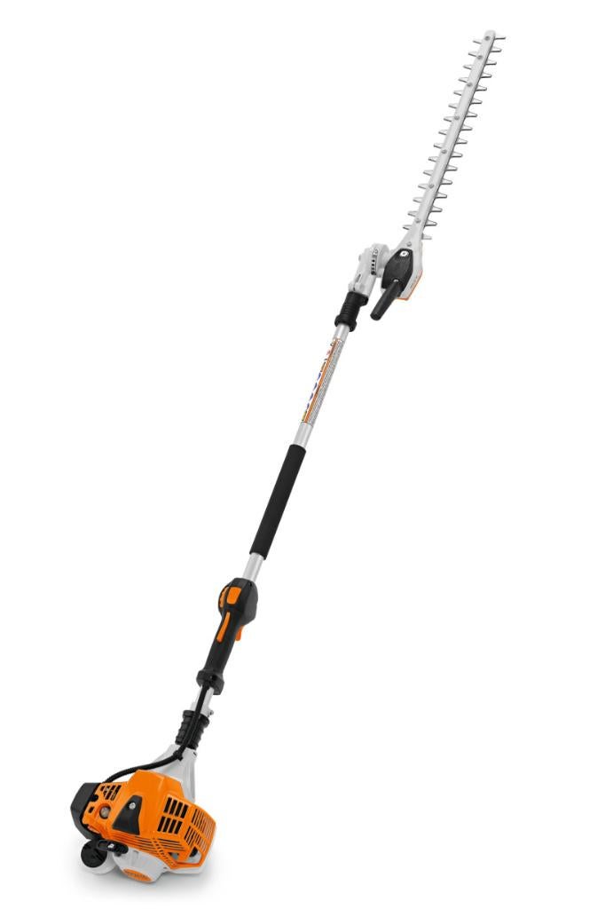 Te koop: Stihl benzine heggeschaar op steel - 60 cm, Tuin en Terras, Heggenscharen, Gebruikt, Benzine, Ophalen