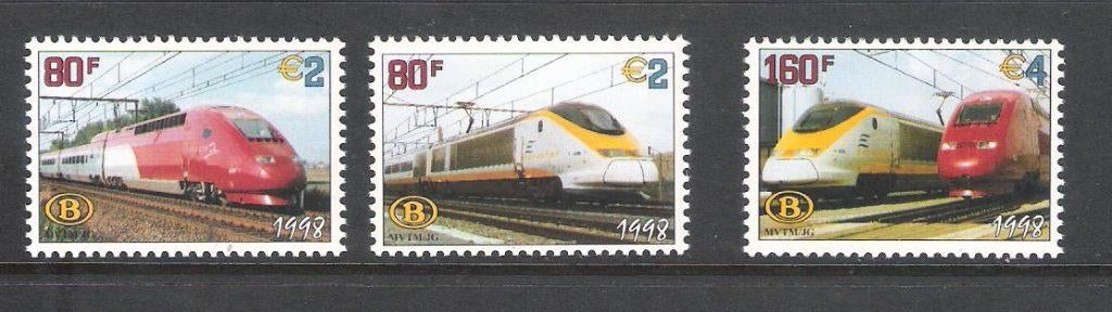 België 1998 NMBS/SNCB Eurostar en Thalys  treinen **, Orginele gom, Ophalen of Verzenden, Postfris, Treinen