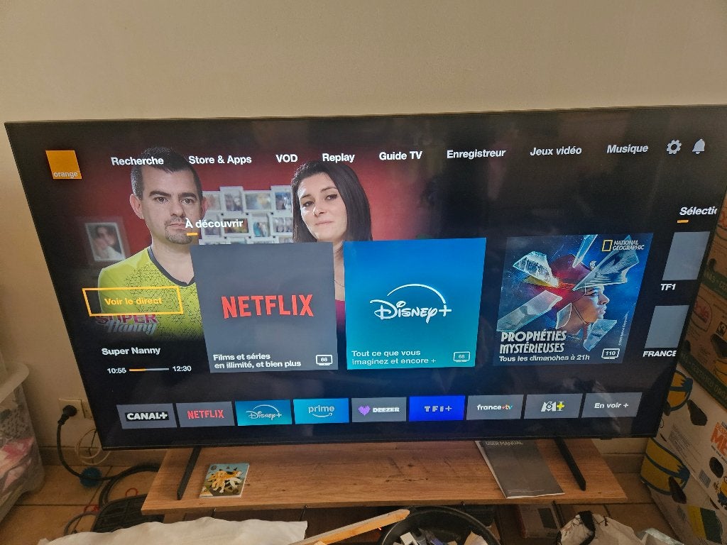 Television, TV, Hi-fi & Vidéo, QLED, 120 Hz, Comme neuf, Enlèvement