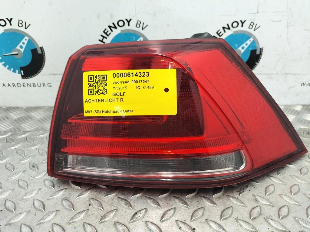 VOLKSWAGEN GOLF 5G 1.2 TSI Trend Ed. ACHTERLICHT R 2015, Auto-onderdelen, Verlichting, Gebruikt, ARN erkend, Stiba lid, Erkend duurzaam