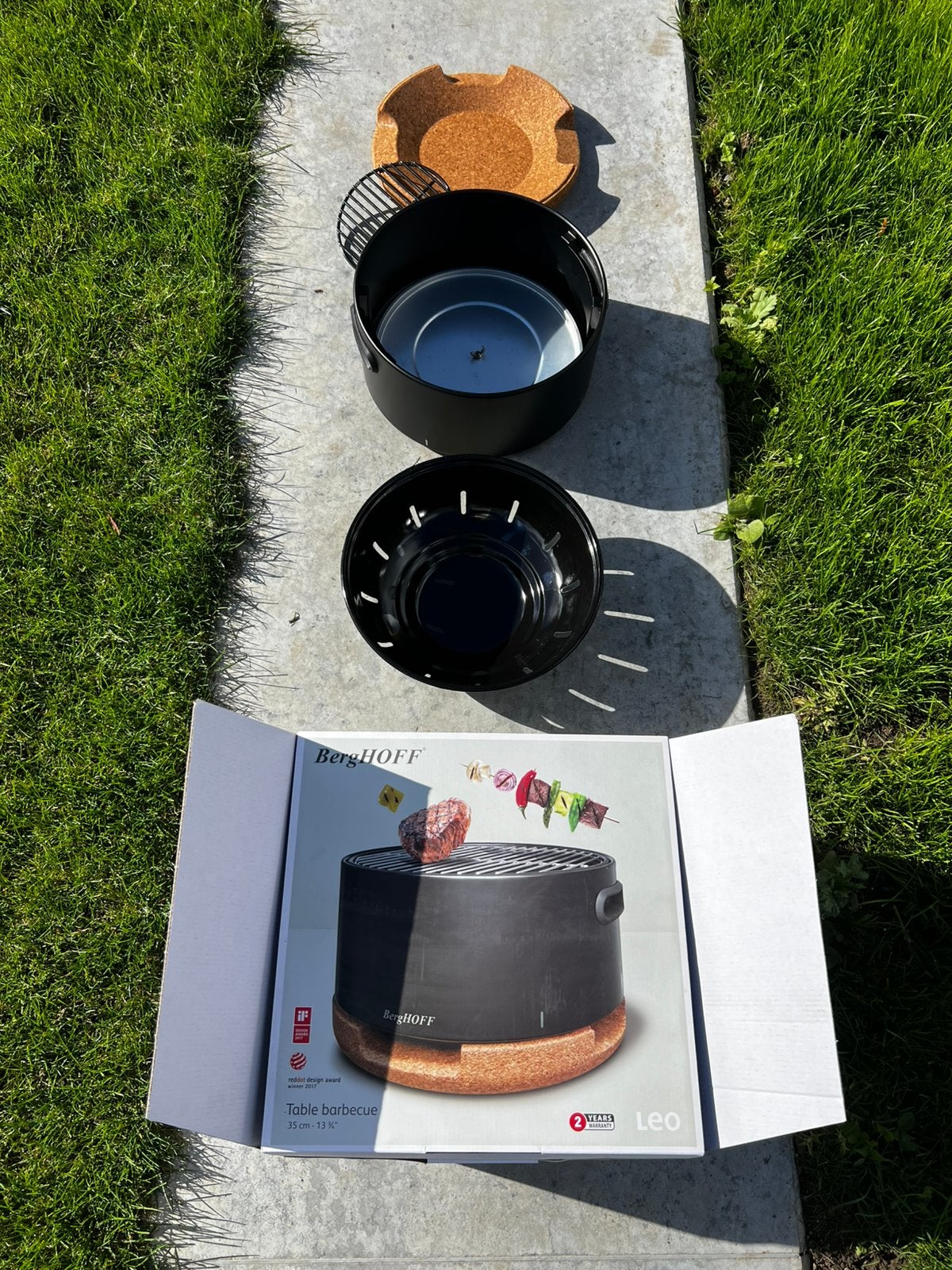 Tafelbarbecue BergHOFF zwart, Ophalen of Verzenden, Zo goed als nieuw