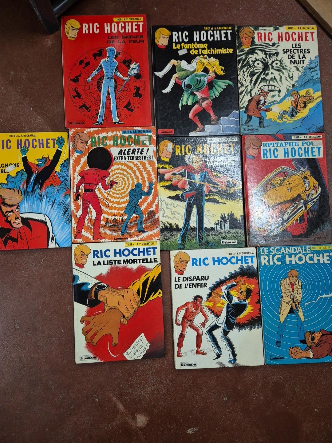 Lot de 10 BD RIC HOCHET – Tibet & A.P. Duchâteau – Éditions, Livres, Enlèvement, Utilisé