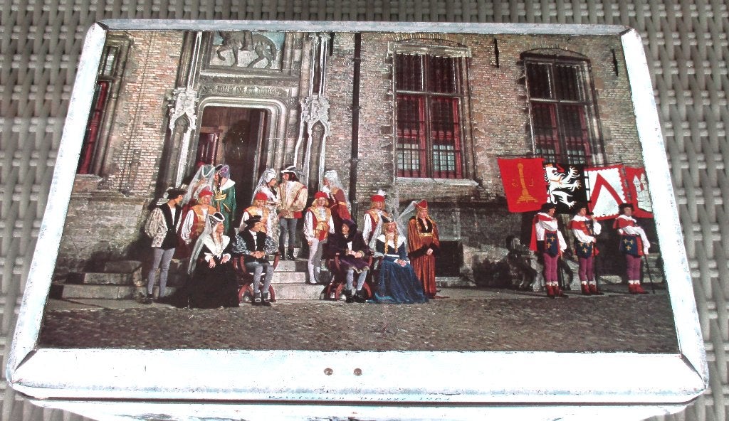 Oude blikken doos - Reiefeesten Brugge 1964, Verzamelen, Ophalen of Verzenden, Gebruikt, Overige, Overige merken