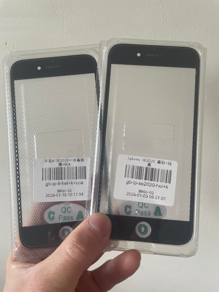 2x Touchscreen + OCA iPhone 8 zwart, IPhone, Overige typen, Nieuw, Ophalen of Verzenden