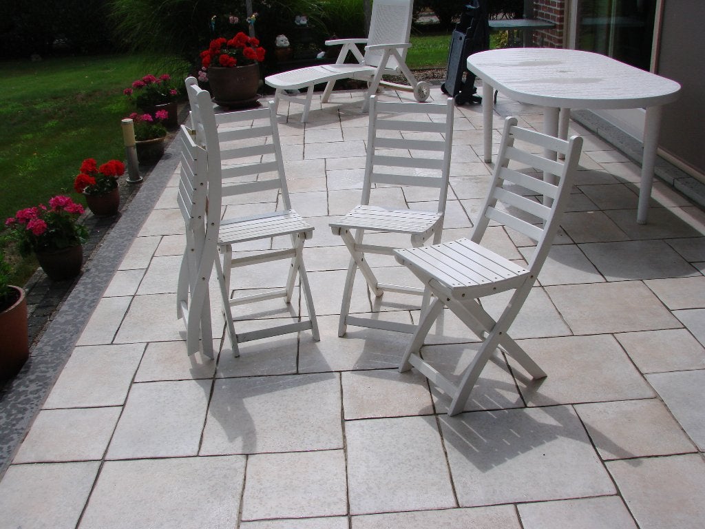 tuin relaxzetel-ligbed, Ophalen, Zo goed als nieuw, Kunststof, Verstelbaar