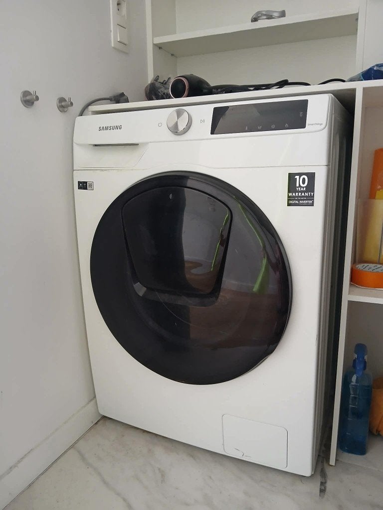 Machine à laver Samsung avec fonction de séchage, Electroménager, Lave-linge, 1200 à 1600 tours, 85 à 90 cm, Comme neuf, Chargeur frontal