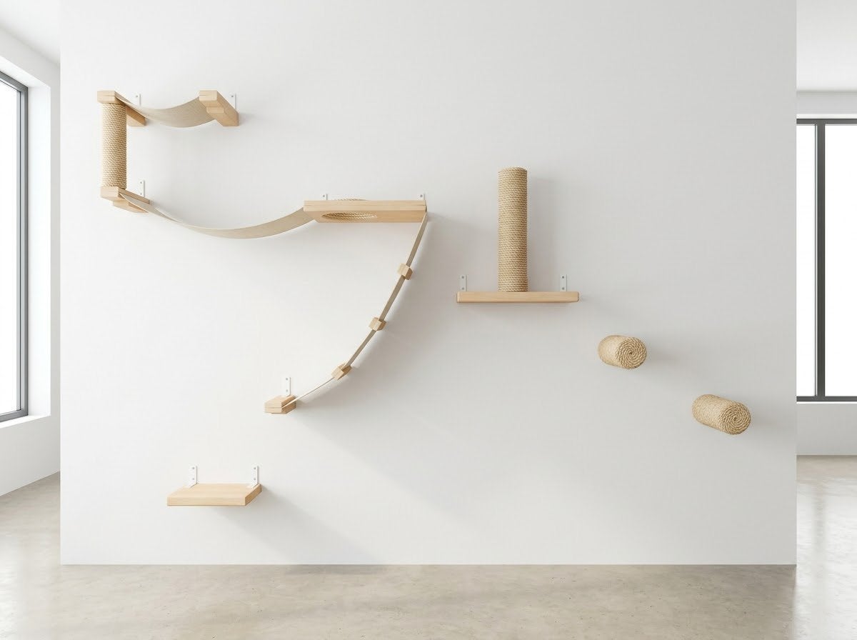 Catastrophic Creations Houten Kattenmuur / Klimwand, Dieren en Toebehoren, Ophalen, Zo goed als nieuw