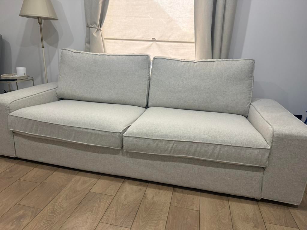 Canapé ikea kivik 3 places + repose pied avec rangement, Maison & Meubles, Enlèvement, Comme neuf