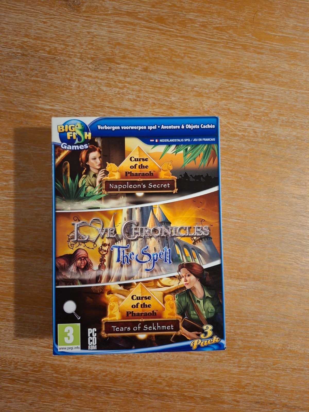 3pack game box - Curse of the Pharaoh en Love, Enlèvement ou Envoi, Comme neuf, À partir de 3 ans