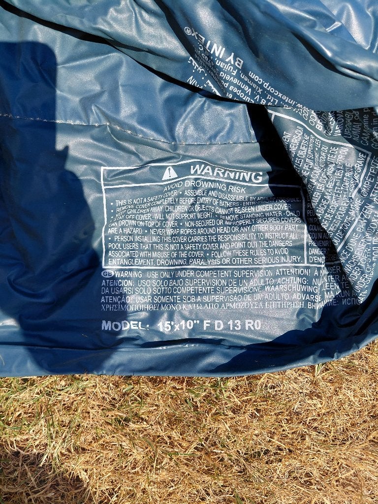 Afdekzeil zwembad, Tuin en Terras, Zwembad-toebehoren, Ophalen, Gebruikt, Afdekzeil