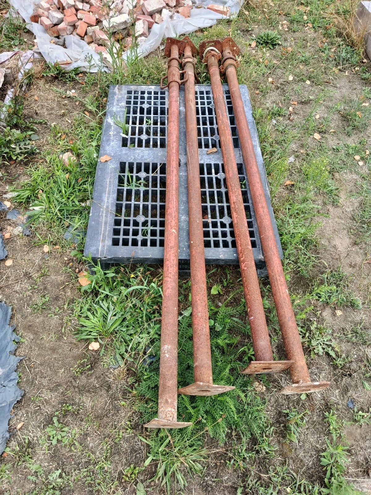 4 stippen 2m zware uitvoering, Bricolage & Construction, Métaux, Enlèvement, Utilisé, Fer