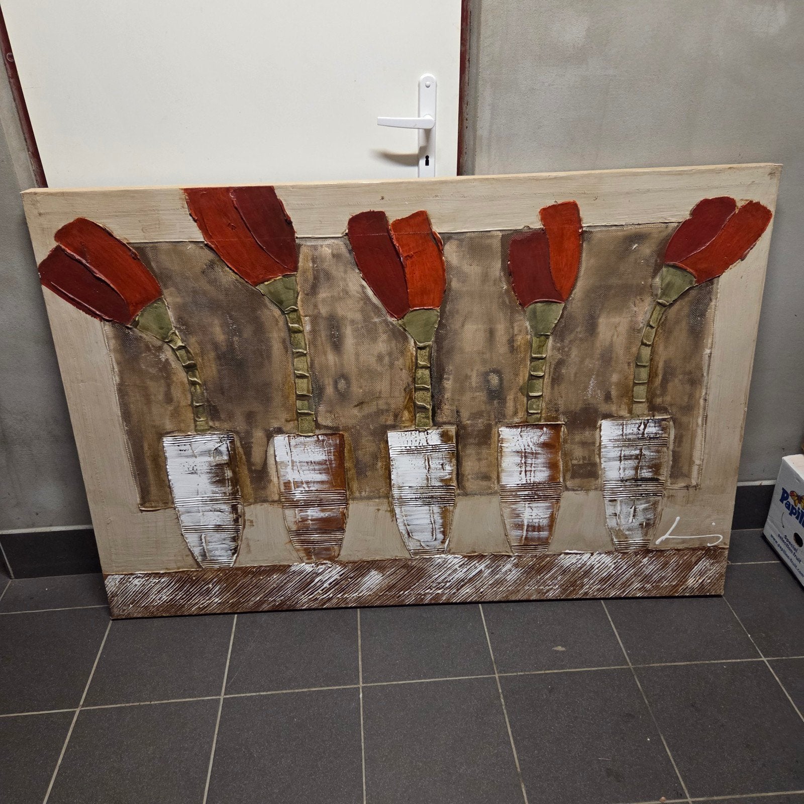 modern schilderij, Ophalen