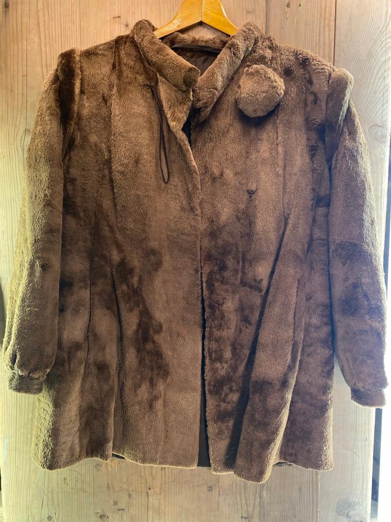 Foggensteiner Faux Fur Mid-Length Winter Jacket Size M/L, Kleding | Dames, Foggensteiner, Bruin, Verzenden, Maat 42/44 (L)