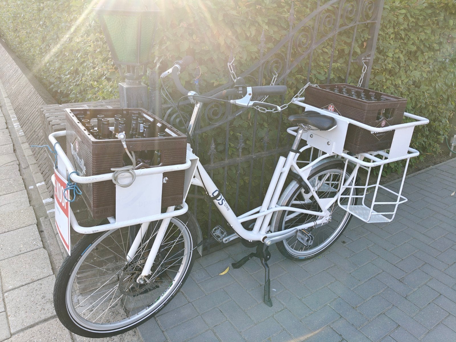 Transport/ bierfiets, Ophalen