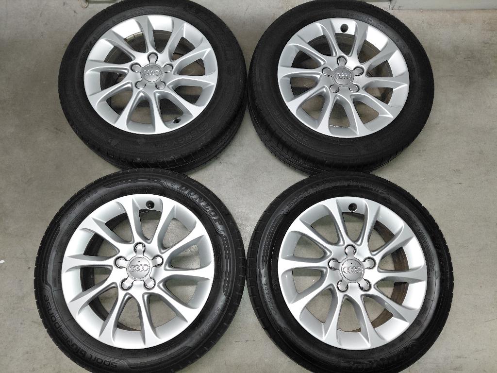 Originele 16 inch velgen met zomerbanden Audi A3 (2012-2026), Auto-onderdelen, Banden en Velgen, Ophalen, Gebruikt, 16 inch, Banden en Velgen