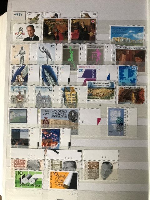 België 1991 Complete jaargang postzegels postfris, Postzegels en Munten, Postzegels | Europa | België, Orginele gom, Ophalen of Verzenden