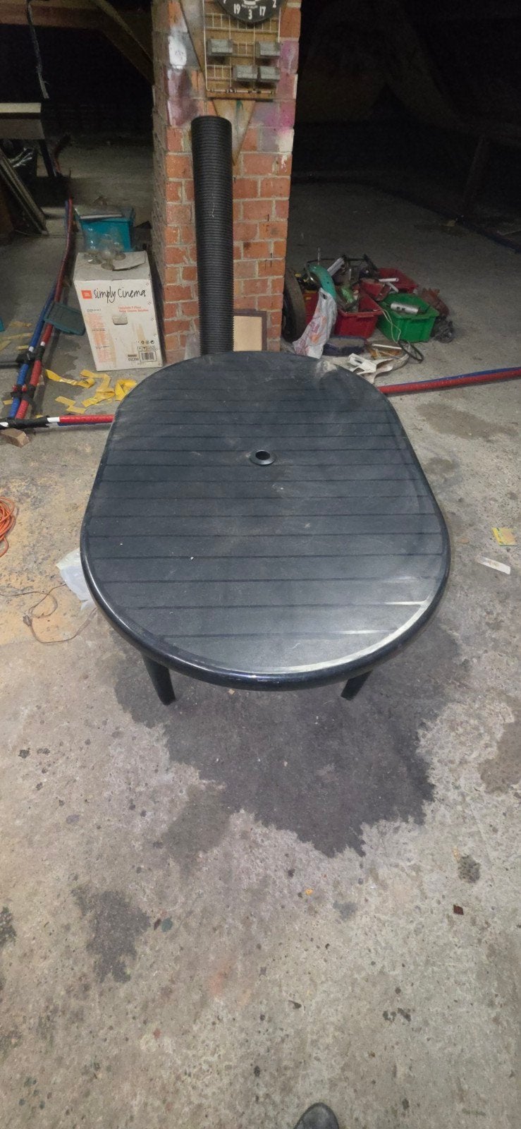 tuin tafel en stoelen plastic, Ophalen