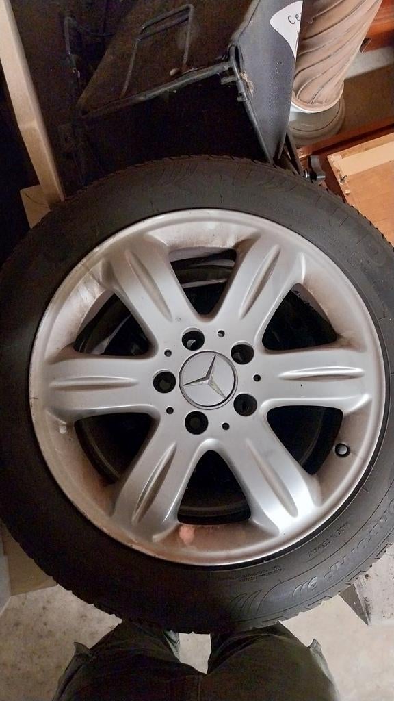 Velgen mercedes 16 duim, Auto-onderdelen, Banden en Velgen, Ophalen, Gebruikt, 16 inch, 205 mm
