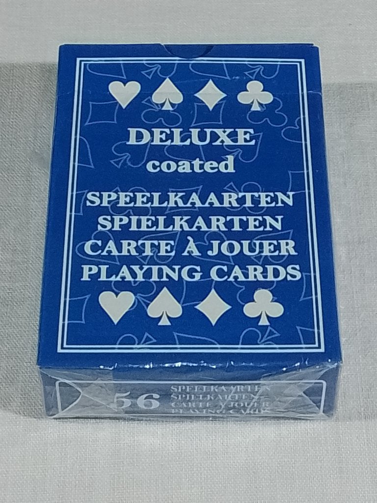 Deluxe Coated Speelkaarten – 56 Kaarten – Originele Verpakki, Collections, Enlèvement ou Envoi, Utilisé, Carte(s) à jouer