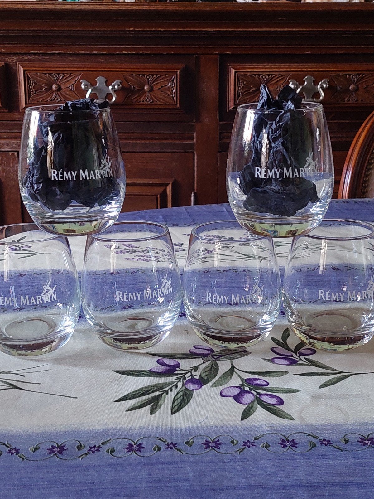 6 cognac remi martin zeer mooie, Verzamelen, Ophalen of Verzenden