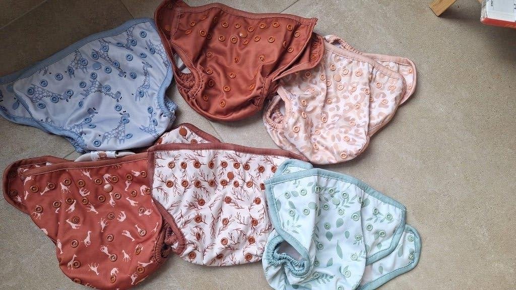 Pack couches lavables, Enfants & Bébés, Enlèvement ou Envoi, Utilisé, Autres types, Autres marques