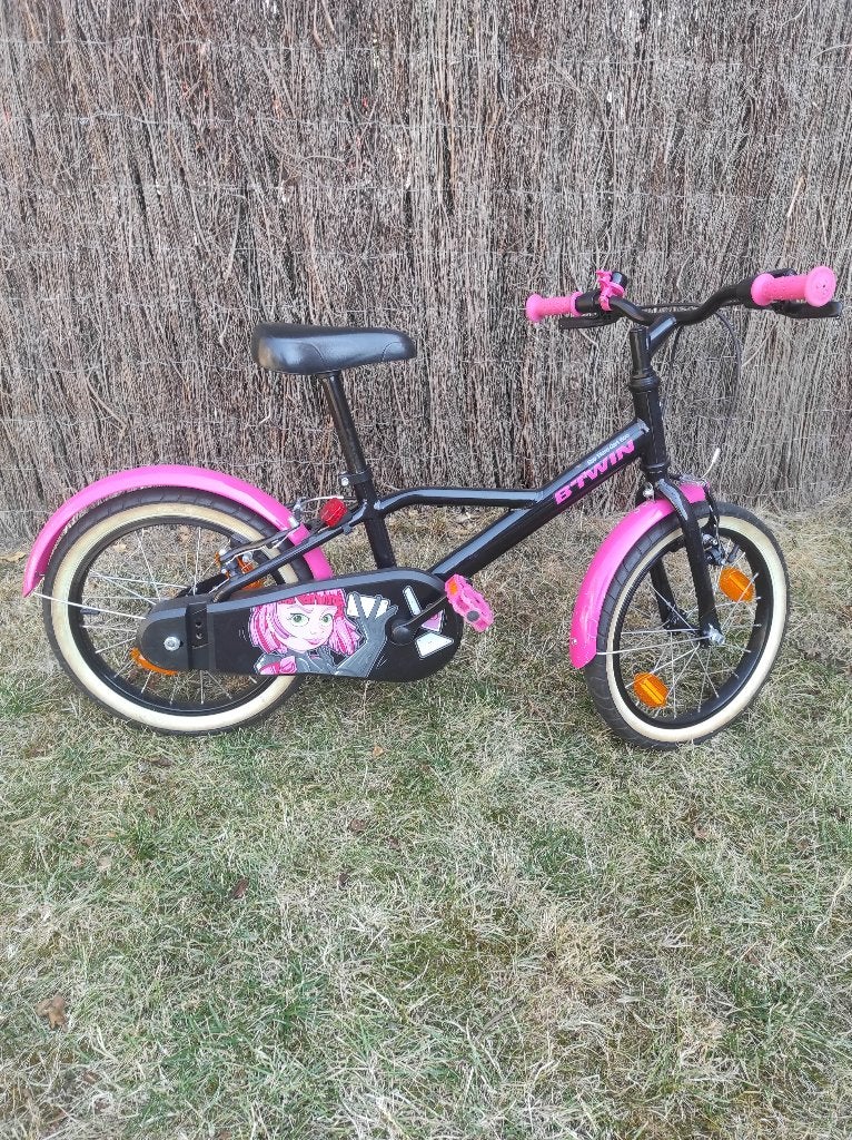 Vélo enfant 16 pouces + stabilisateurs, Vélos & Vélomoteurs, Enlèvement, Utilisé, 16 pouces, BTwin Décathlon