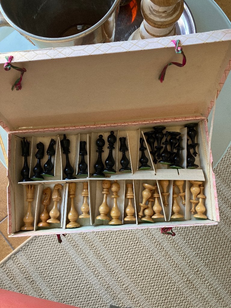 Heel oud schaakbord/retro/spel, Ophalen of Verzenden