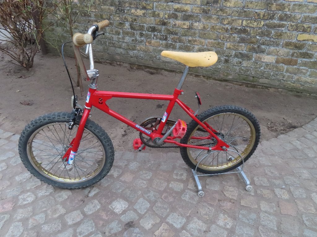 BMX - retro - rood -volledig in orde, Fietsen en Brommers, Ophalen, Gebruikt, Staal, Velgrem
