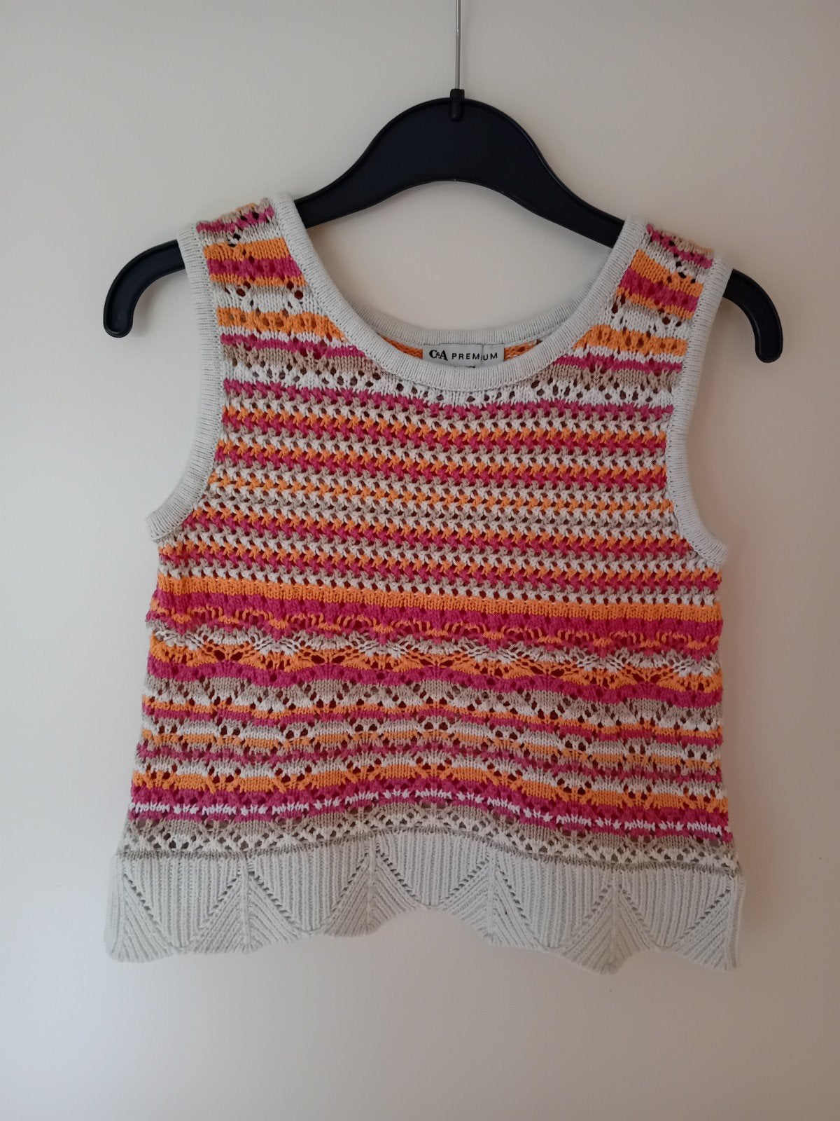 Gehaakt/gebreid topje, Kinderen en Baby's, Kinderkleding | Maat 122, C&A, Meisje, Ophalen of Verzenden, Zo goed als nieuw