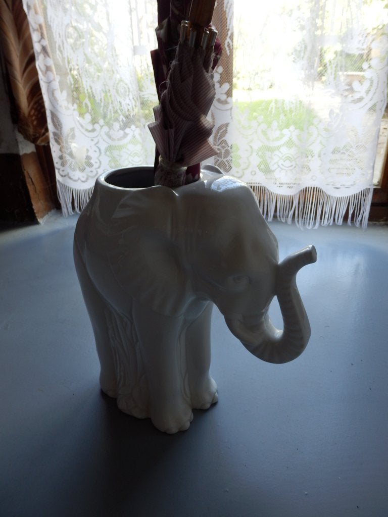porseleinen olifant paraplubak, Ophalen, Zo goed als nieuw, Overige materialen
