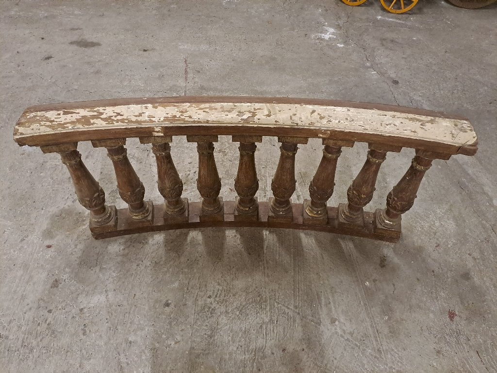 Antieke balustrade, zwaar grenen van tussen 1850 en 1900., Ophalen