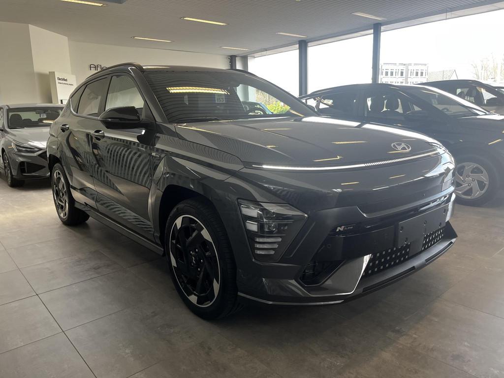Hyundai Kona Electric Shine N-Line 65kWh, Auto's, Stof, 750 kg, Regensensor, 1795 kg