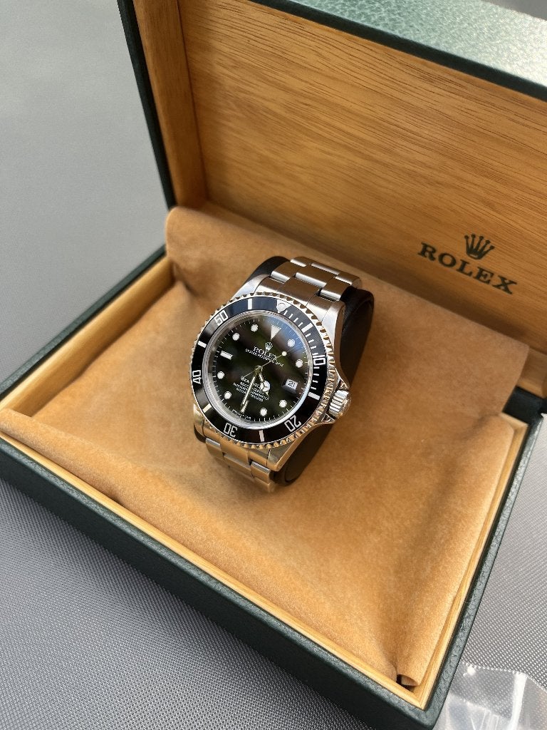 Rolex Sea-Dweller 16600 1991 | Tritium | Série N | Boîte, Enlèvement ou Envoi, Comme neuf, Rolex