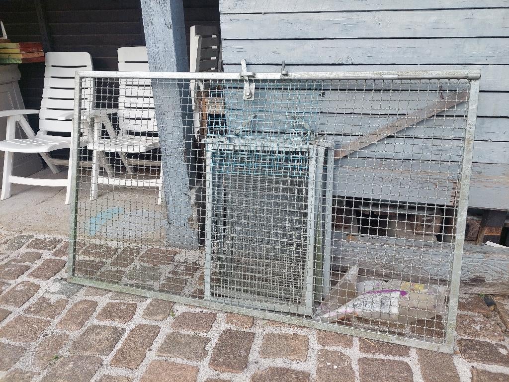 Poortjes / hekjes galva, Tuin en Terras, Ophalen, Zo goed als nieuw, IJzer, Draaipoort