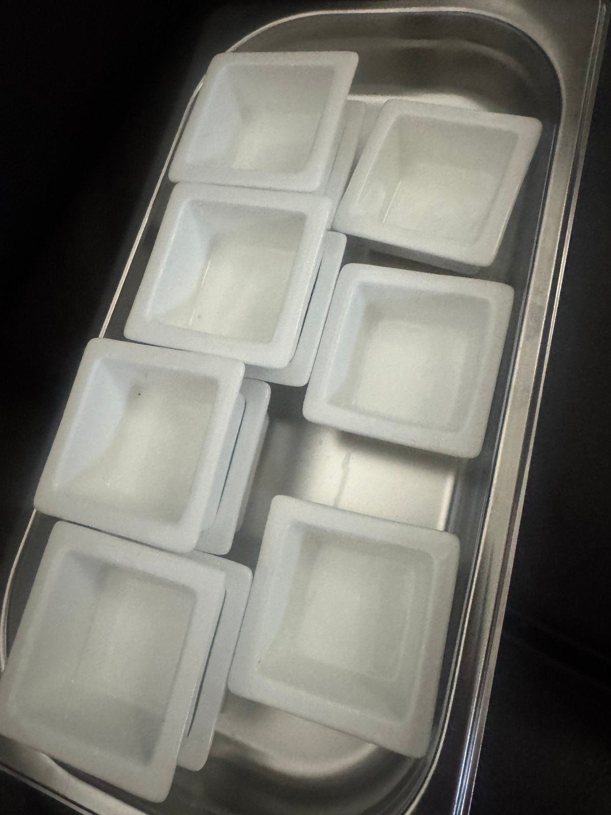 Kleine witte vierkante bakjes 11 stuks, Ophalen, Zo goed als nieuw