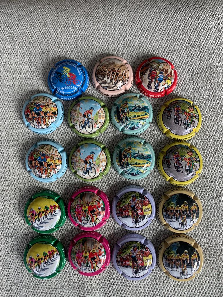 Lot 19 champagne capsules, Verzamelen, Ophalen of Verzenden