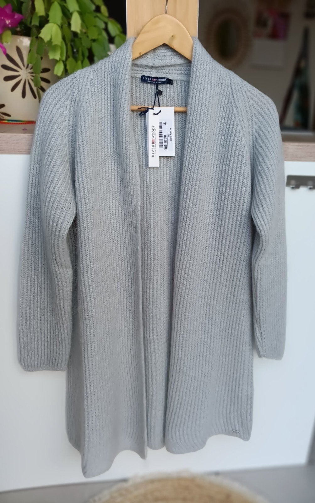 Nieuw met labels lange gilet River Woods Maat 1  36 38, Neuf, Enlèvement ou Envoi, River Woods, Taille 36 (S)