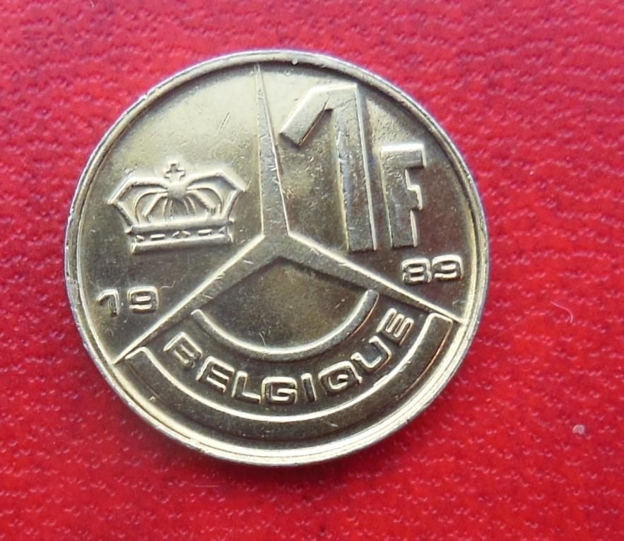 1989 UN franc Baudouin en laiton, Envoi, Métal, Monnaie en vrac